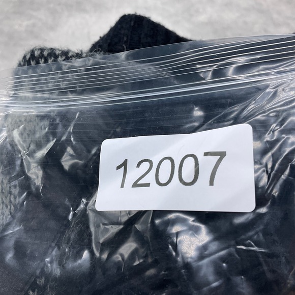 Vintage City Streets Cardigan Mens Large Black Geometric Grandpa Acrylic Wool - Picture 12 of 12